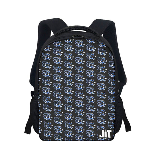 Black And Blue Clock Student Backpack