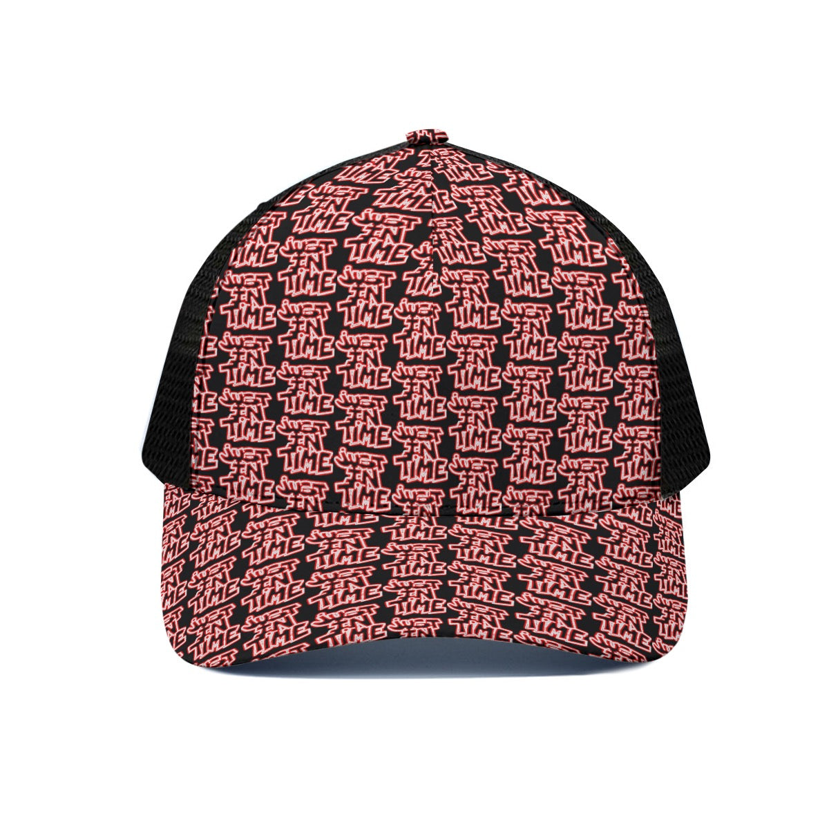 All Over Print Highlight Just In Time Trucker Hat With Black Half-mesh