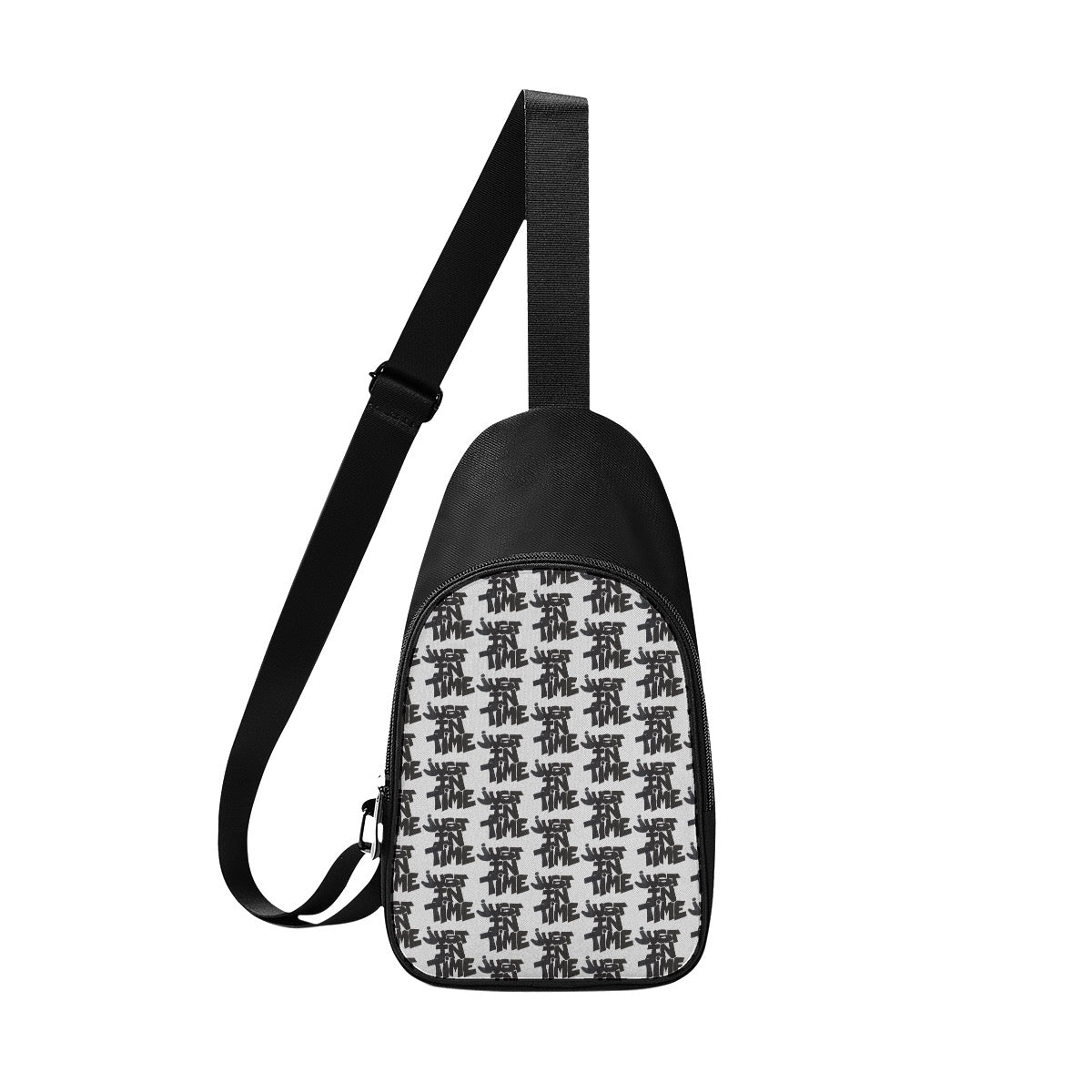 Black and White All Over Print Just In Time Chest Bags