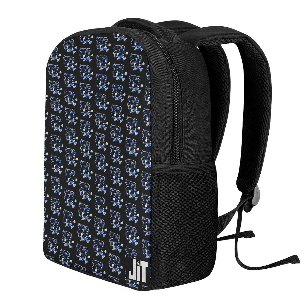 Black And Blue Clock Student Backpack