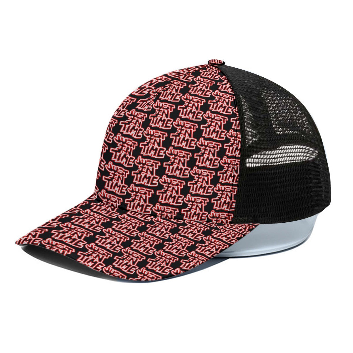 All Over Print Highlight Just In Time Trucker Hat With Black Half-mesh